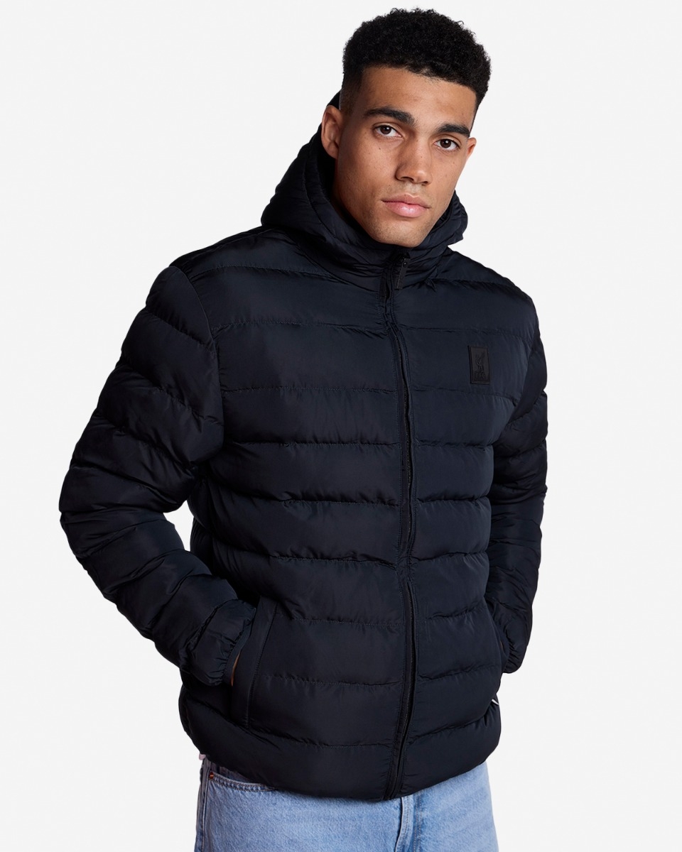 Liverpool FC Black Puffa Jacket | Liverpool FC Coat