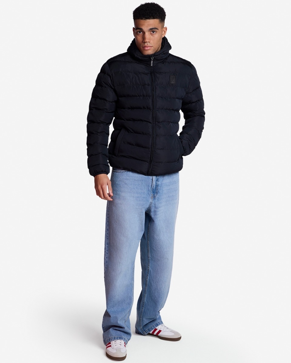 Liverpool FC Black Puffa Jacket | Liverpool FC Coat