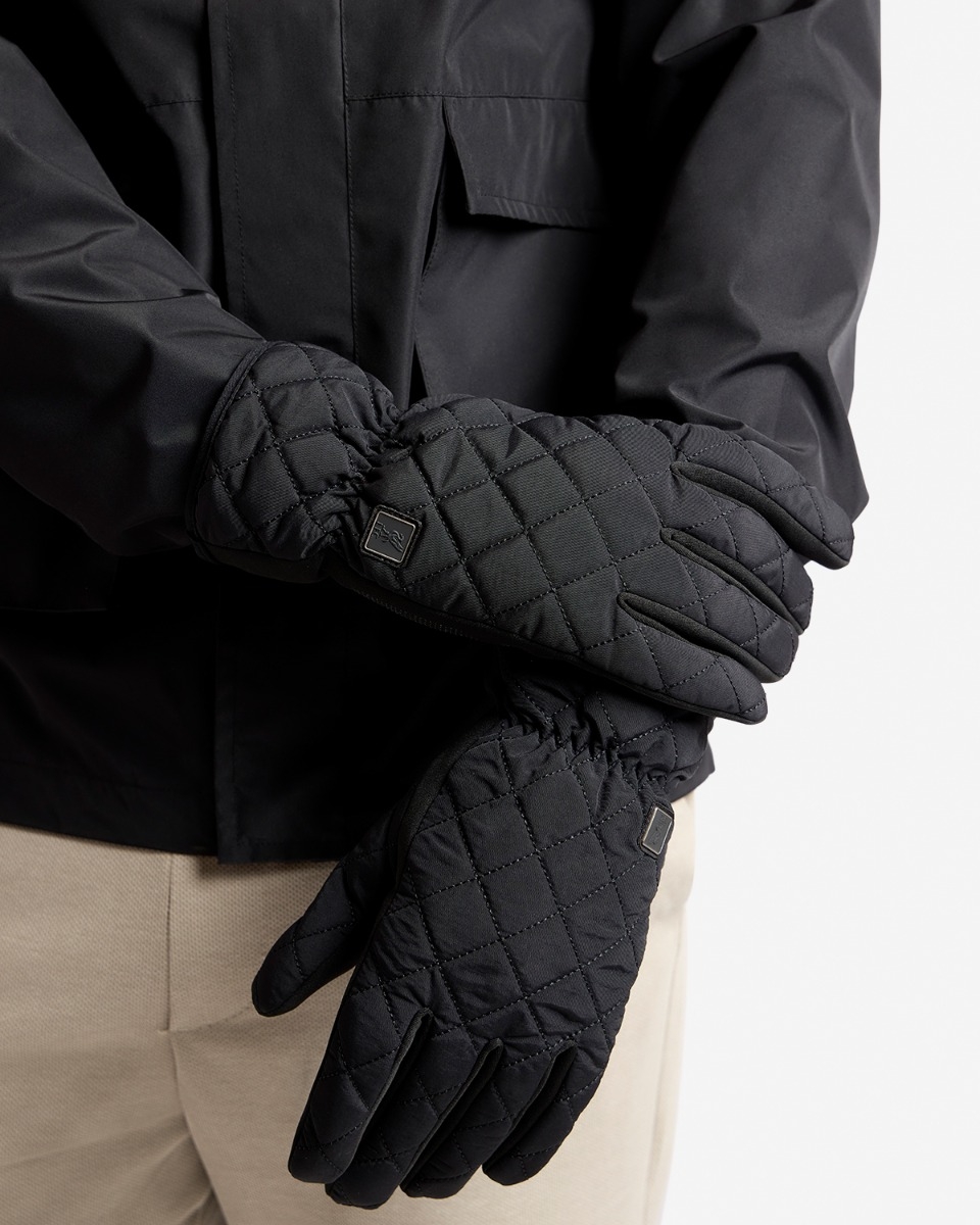 LFC Mens Firma Quilted Gloves Black
