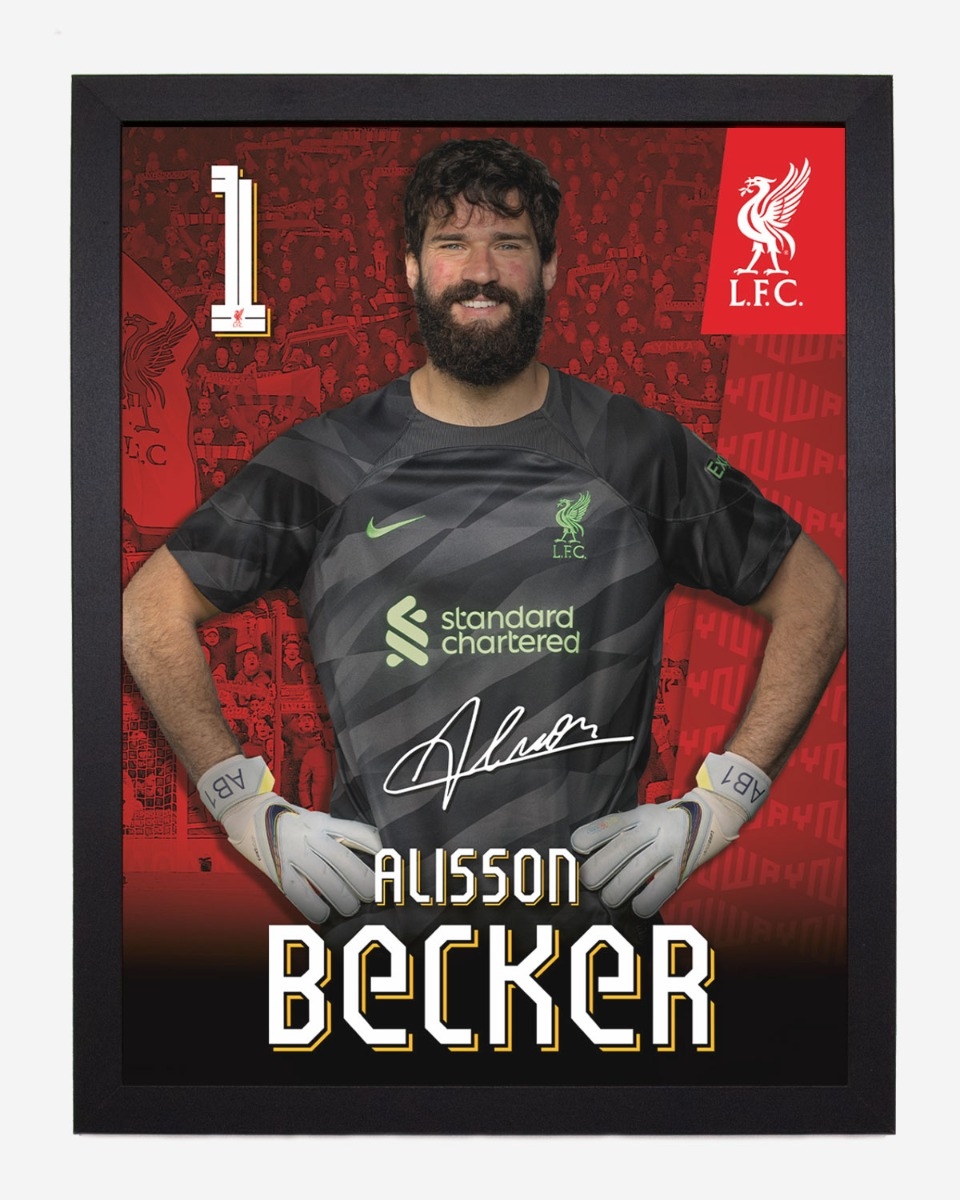 LFC 23/24 アリソンベッカー 30 x 40 額入りプリント