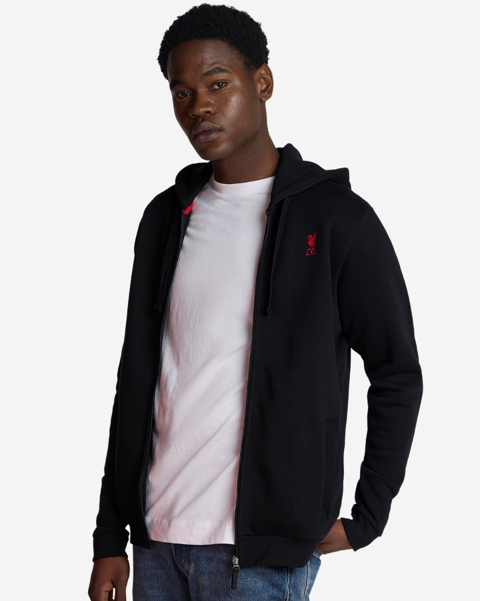 Liverpool FC Black Hoodie | LFC Hoodie Mens | LFC Store