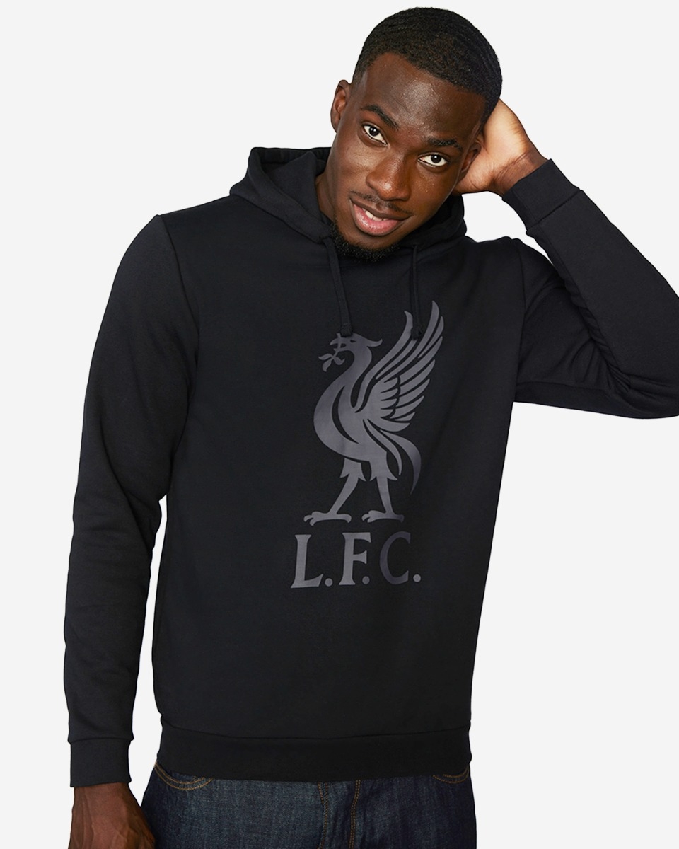 LFC Mens Liverbird Lightweight Hoody Black