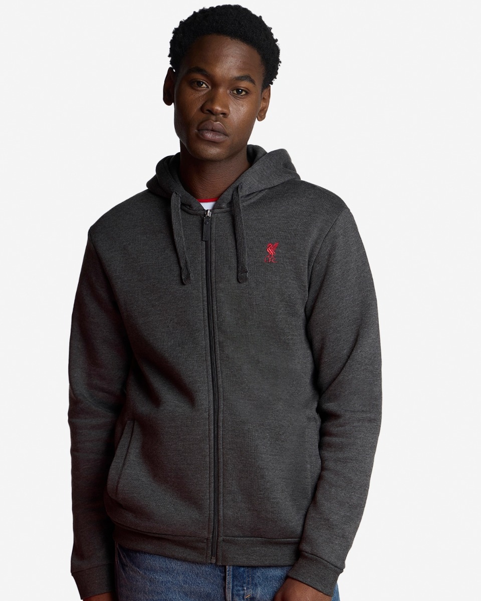 lfc nike mens grey heritage hoodie