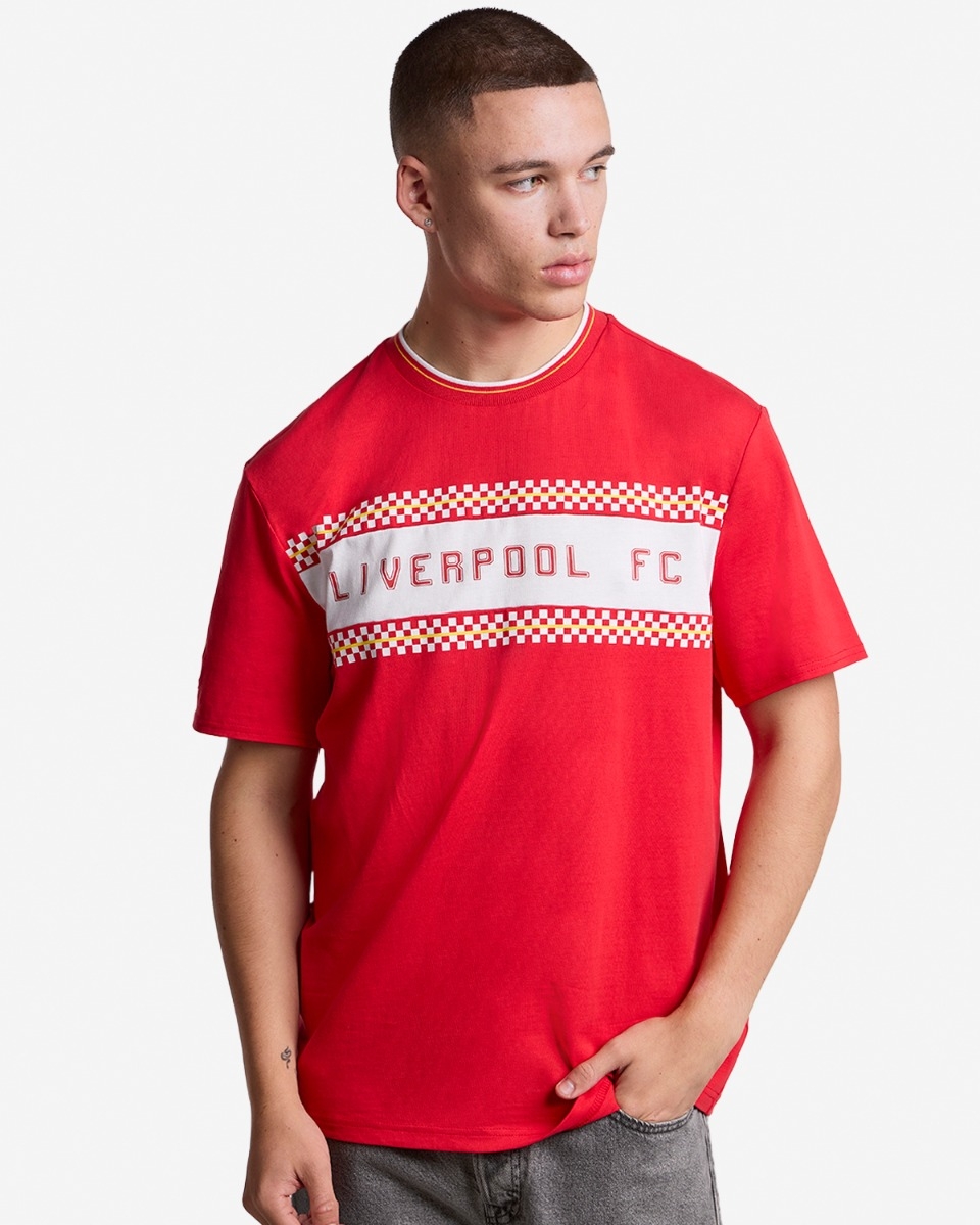 LFC Mens 86 Checker Graphic Tee Red