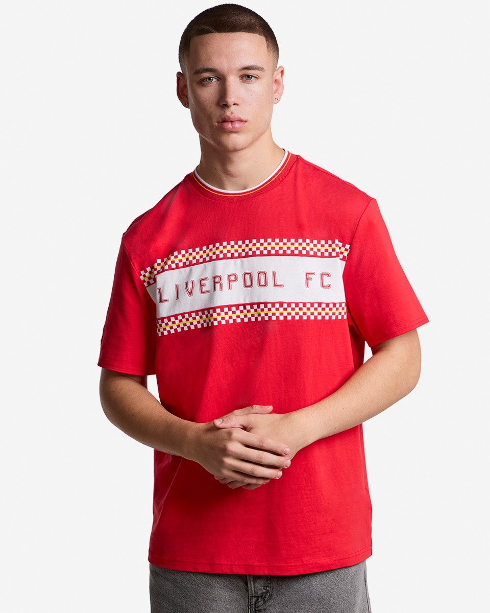 LFC Mens 86 Checker Graphic Tee Red