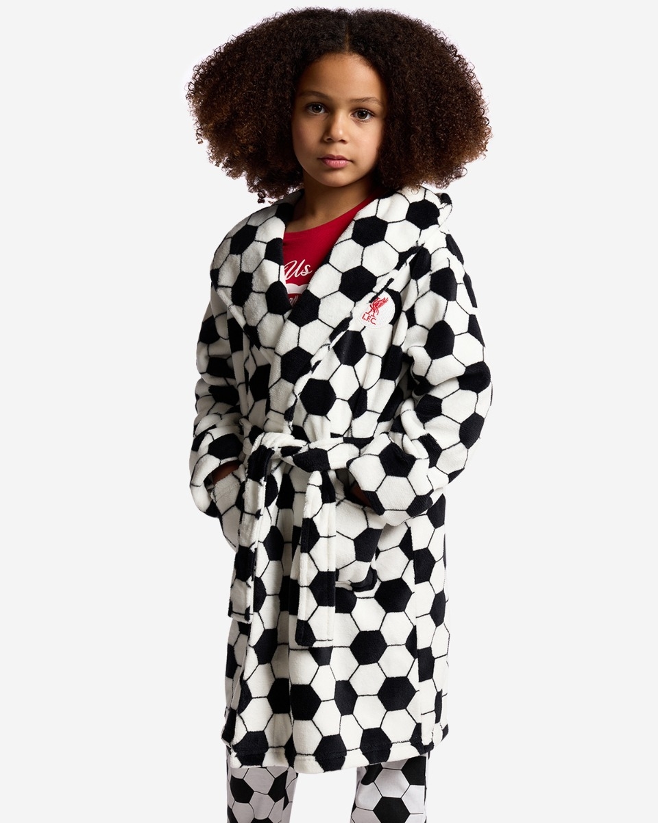 LFC Juniors Football Hooded Robe Black