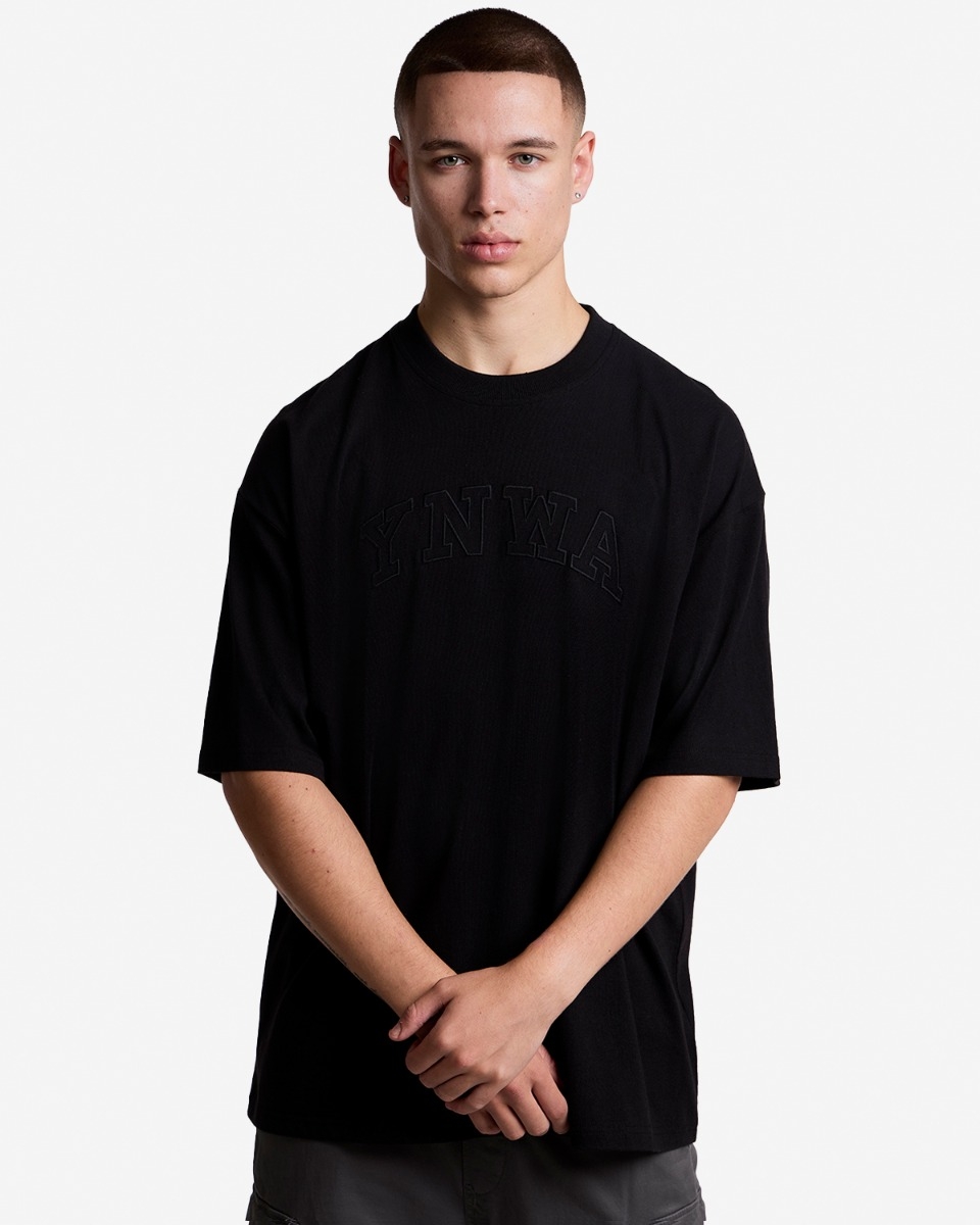 LFC Mens YNWA Applique Tee Black