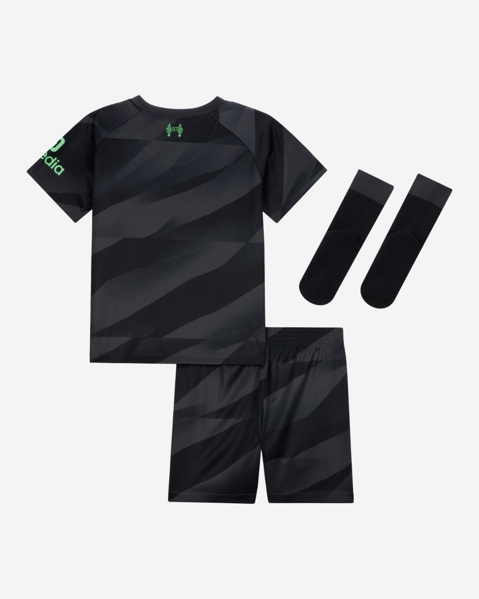 LFC Nike Infants 23 24 Black Goalkeeper Kit