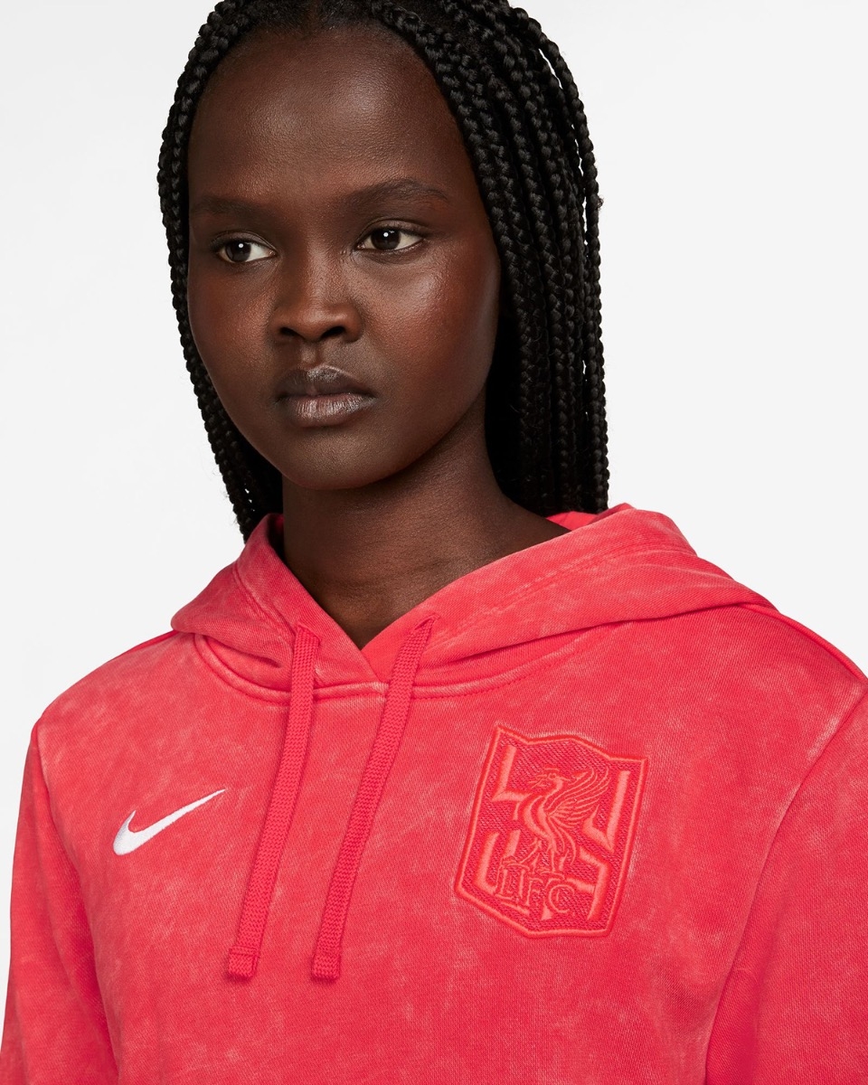 LFC Nike Womens 24 25 Fleece Sportswear Hoodie University Red