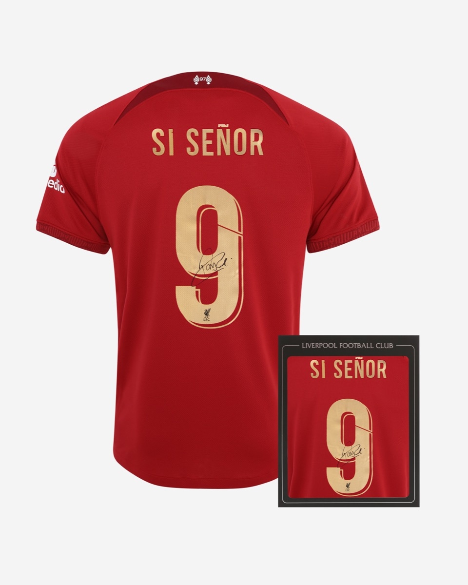 LFC Commemorative Signed Boxed Si Señor Firmino Shirt
