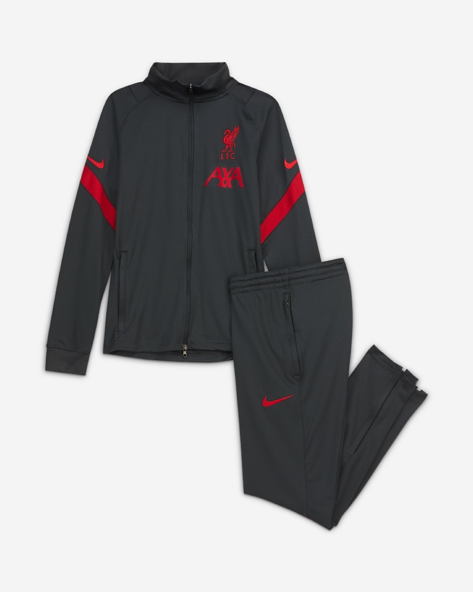 LFC Nike Junior Dark Grey Strike Tracksuit