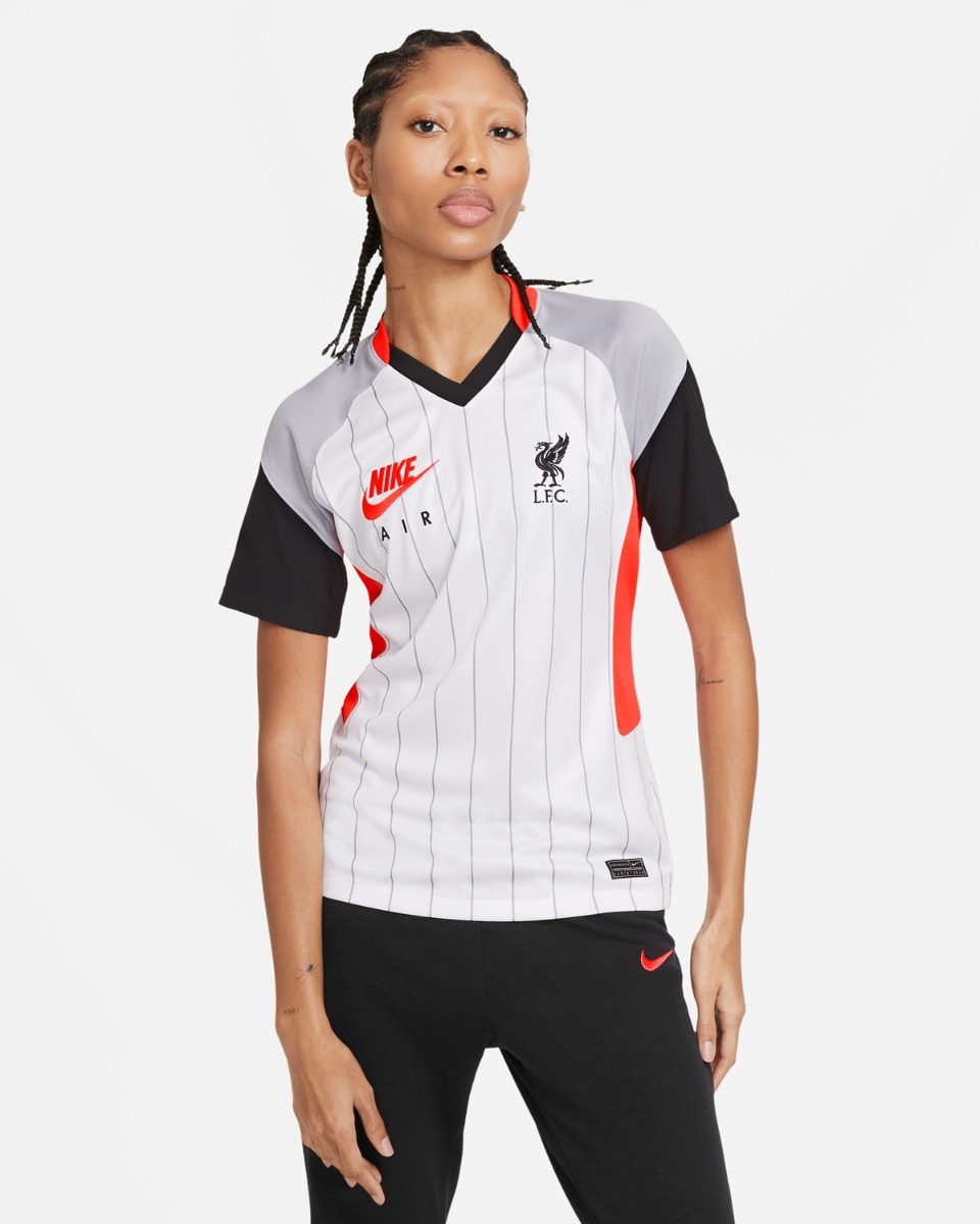 Camiseta blanca de estadio LFC Nike Air Max para mujer 20 21