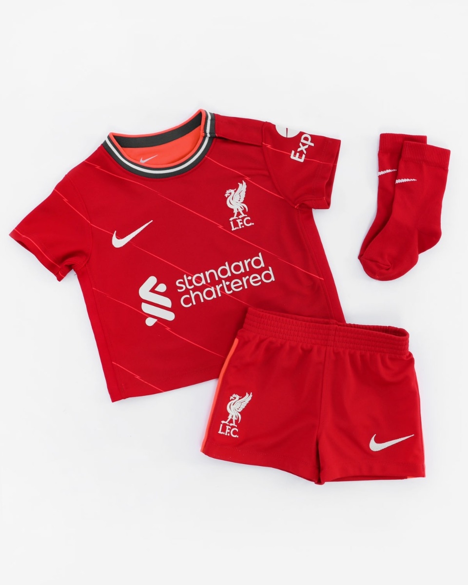 Nike Liverpool FC selling 2021/22 Home Jersey Kit Shorts DB2544-688 Red Child Medium $85