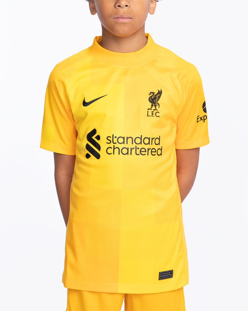 Liverpool away goalkeeper kit junior on sale