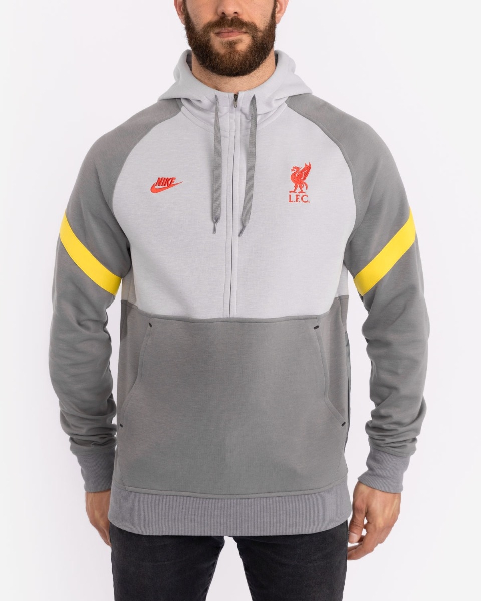 LFC Nike Mens Grey Travel Hoodie