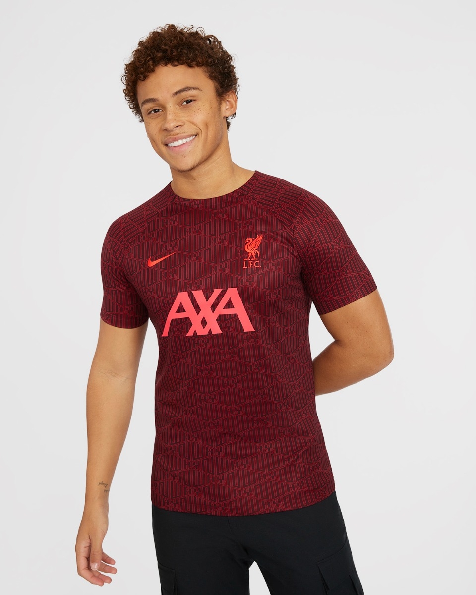 LFC Nike Mens Pre Match Short Sleeve Top 22 23