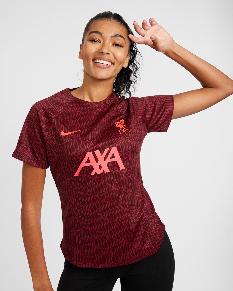 LFC Nike Womens Pre Match Short Sleeve Top 22 23