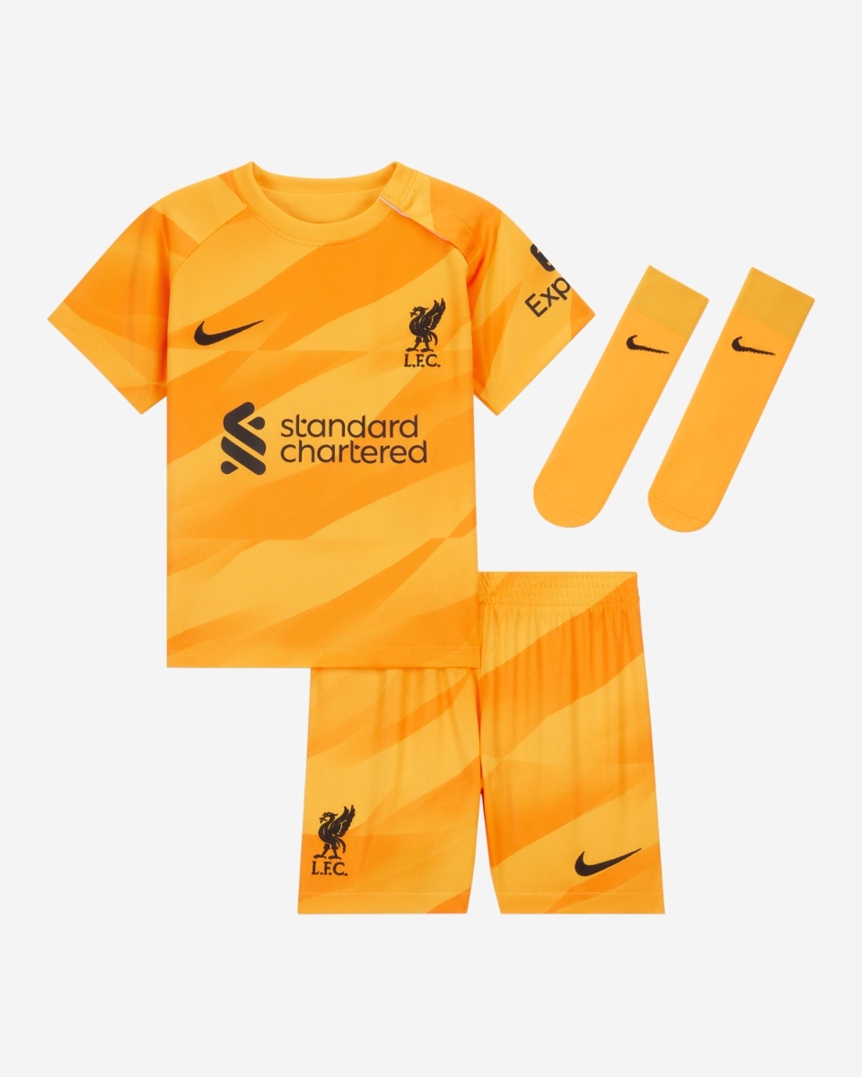 LFC Nike Infants 23 24 Orange Goalkeeper Kit