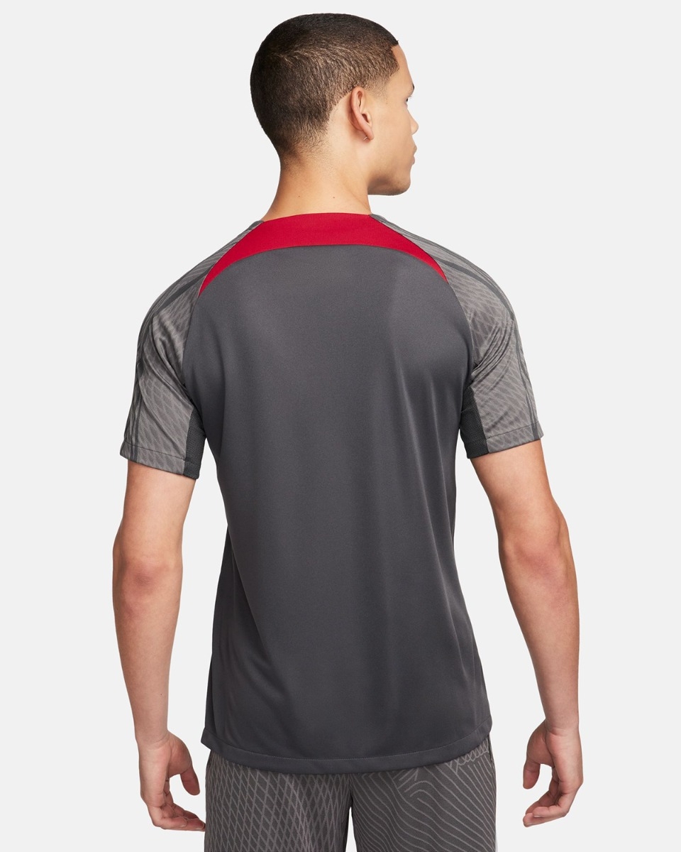 LFC Nike Mens 23 24 Short Sleeve Strike Training Shirt Wolf Grey