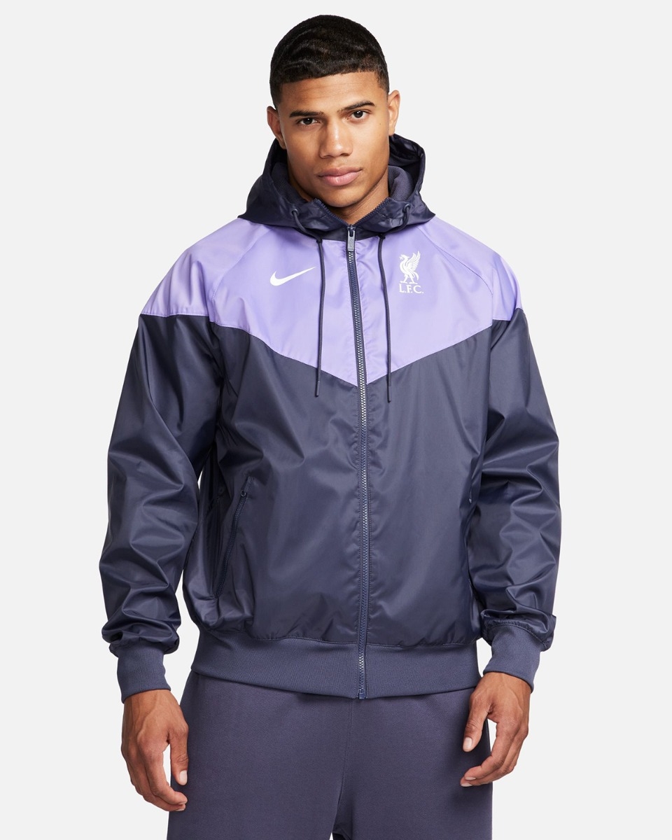 LFC Nike Mens 23 24 Windrunner Hooded Jacket Purple