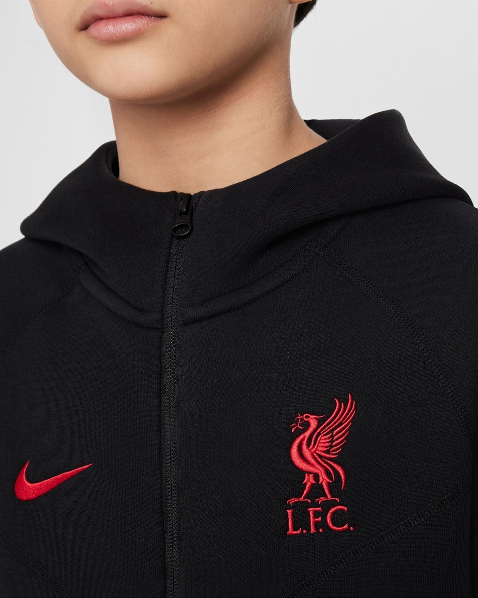 LFC Nike ユース 24/25 テックフリースパーカーブラック