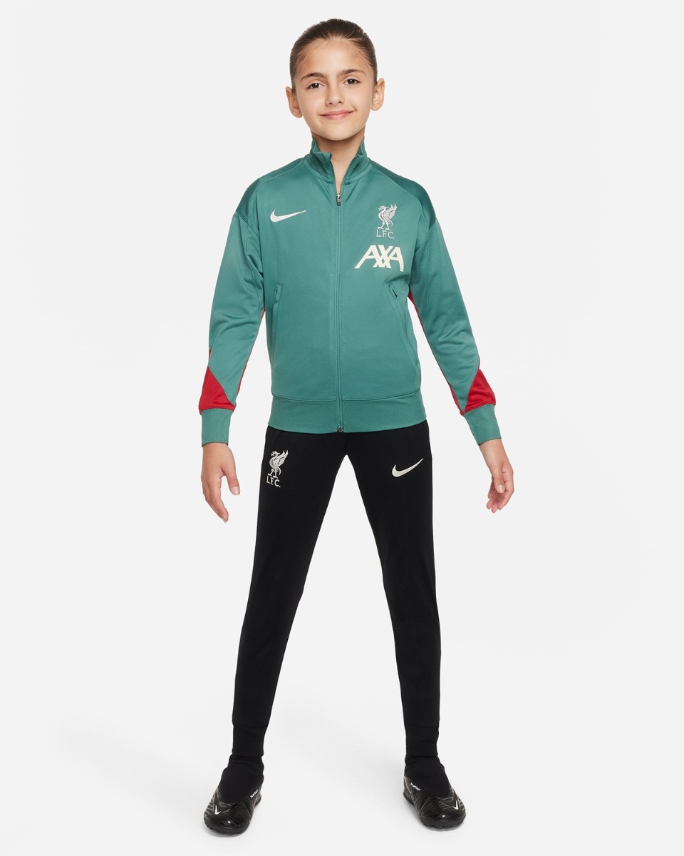 LFC Nike Youth 24 25 Strike Tracksuit Green Black