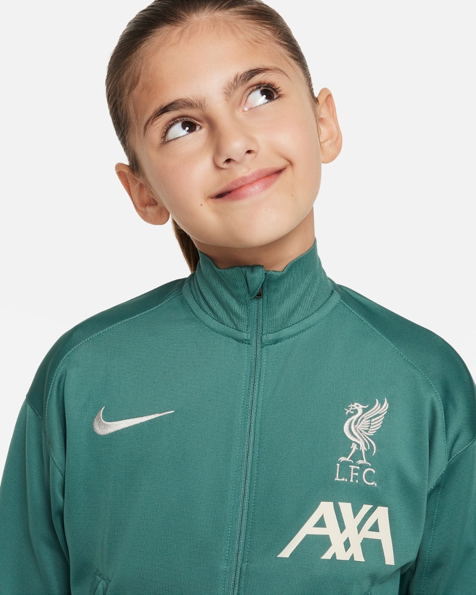 LFC Nike Youth 24 25 Strike Tracksuit Green Black