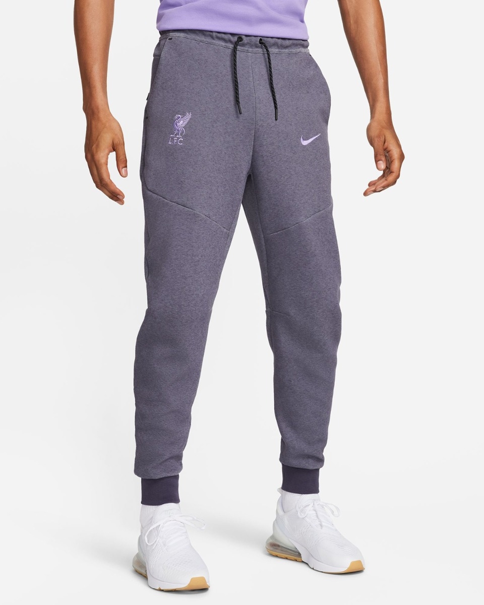 Pantalon polaire technique 23 24 LFC Nike pour homme gris et violet