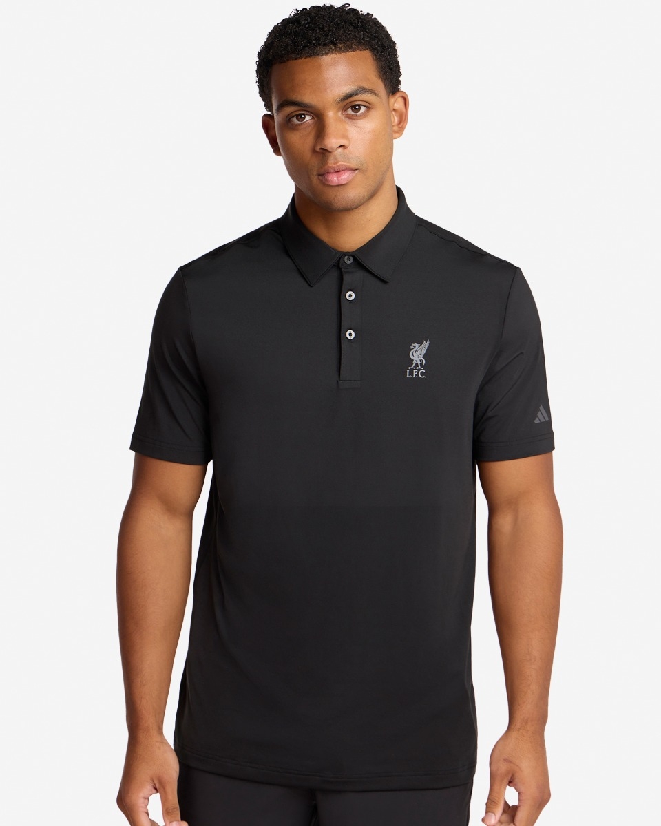 LFC adidas Adults Ultimate365 Solid Polo Shirt Black