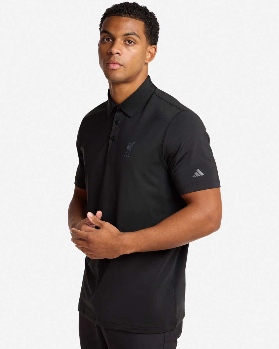 LFC adidas Adults Ultimate365 Solid Polo Shirt Black