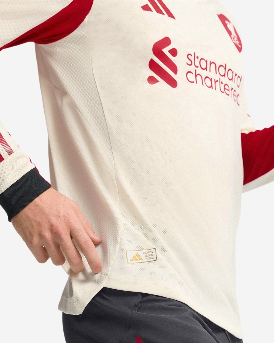 LFC Adidas メンズ 25/26 オーセンティックアウェイロングスリーブジャージ