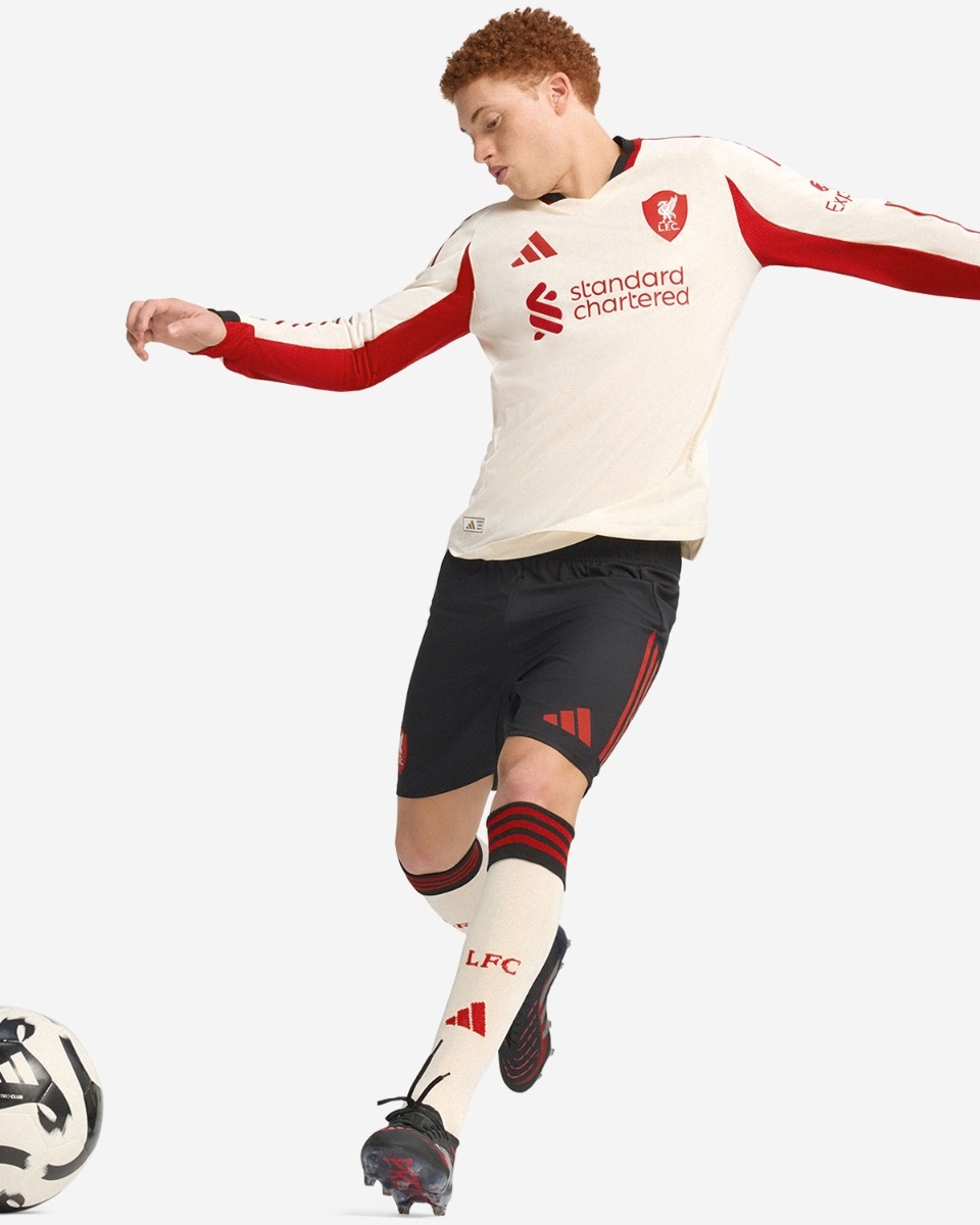 LFC Adidas メンズ 25/26 オーセンティックアウェイロングスリーブジャージ