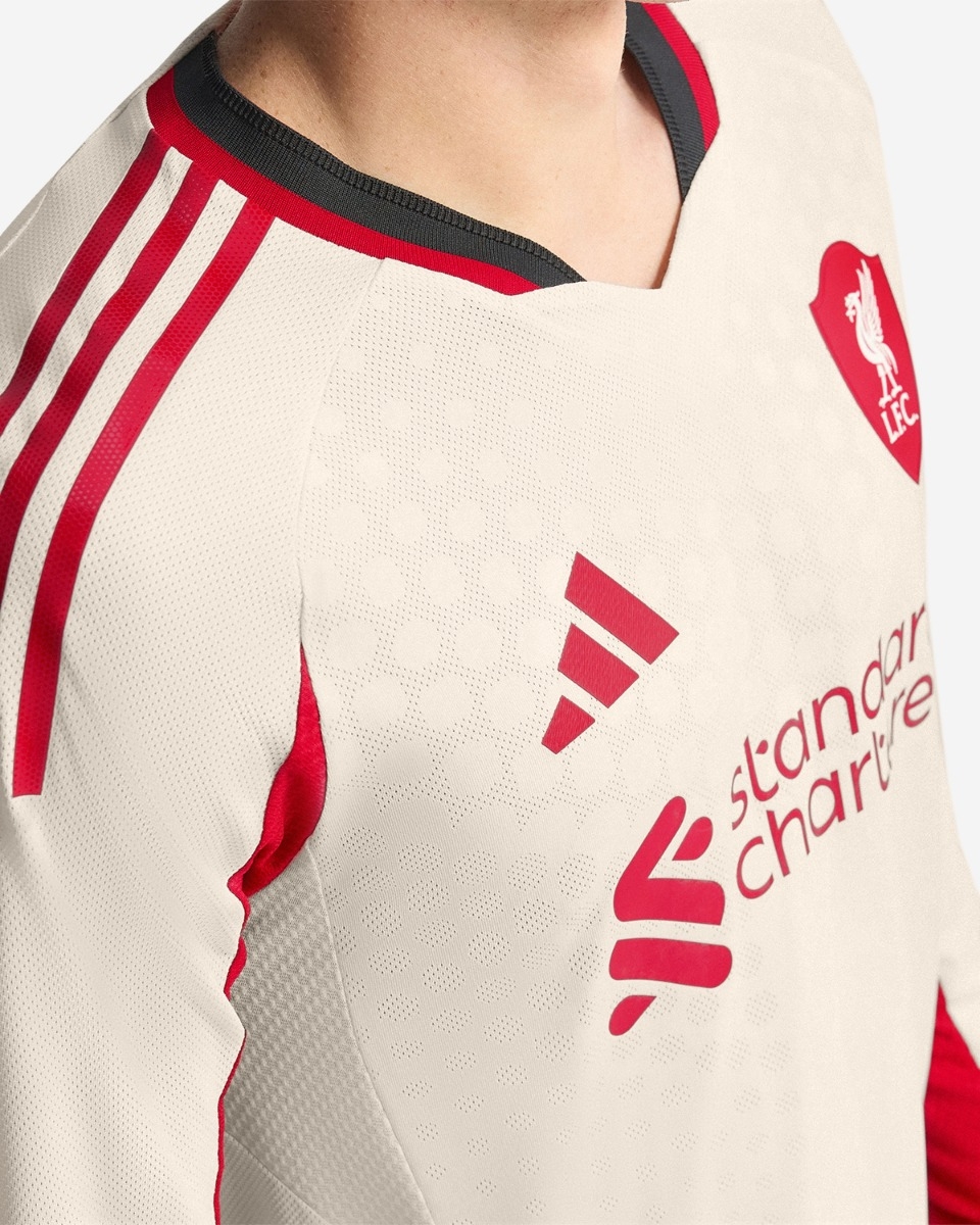 LFC Adidas メンズ 25/26 オーセンティックアウェイロングスリーブジャージ