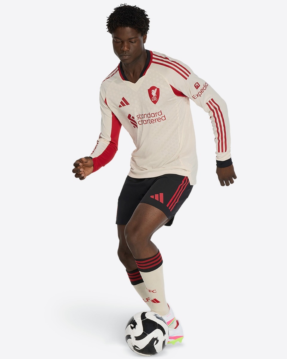 LFC Adidas メンズ 25/26 オーセンティックアウェイロングスリーブジャージ