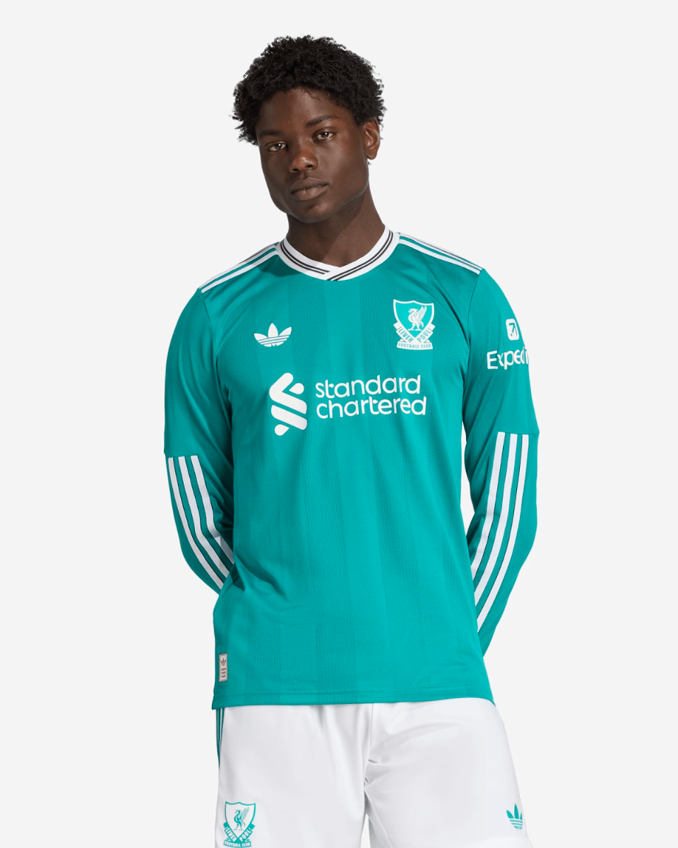 LFC Adidas メンズ 25/26 オーセンティックサードロングスリーブジャージ