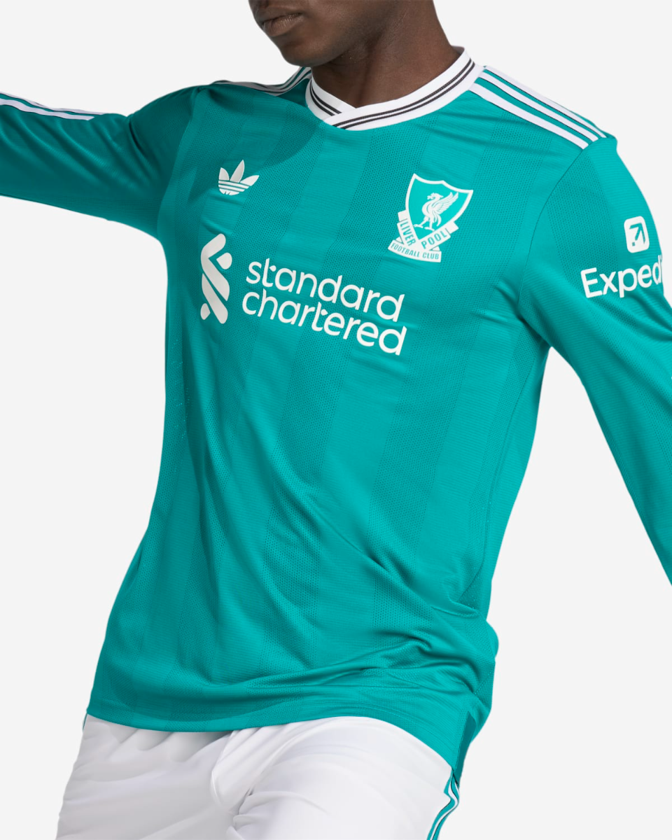 LFC adidas Mens 25/26 Authentic Third Long Sleeve Jersey
