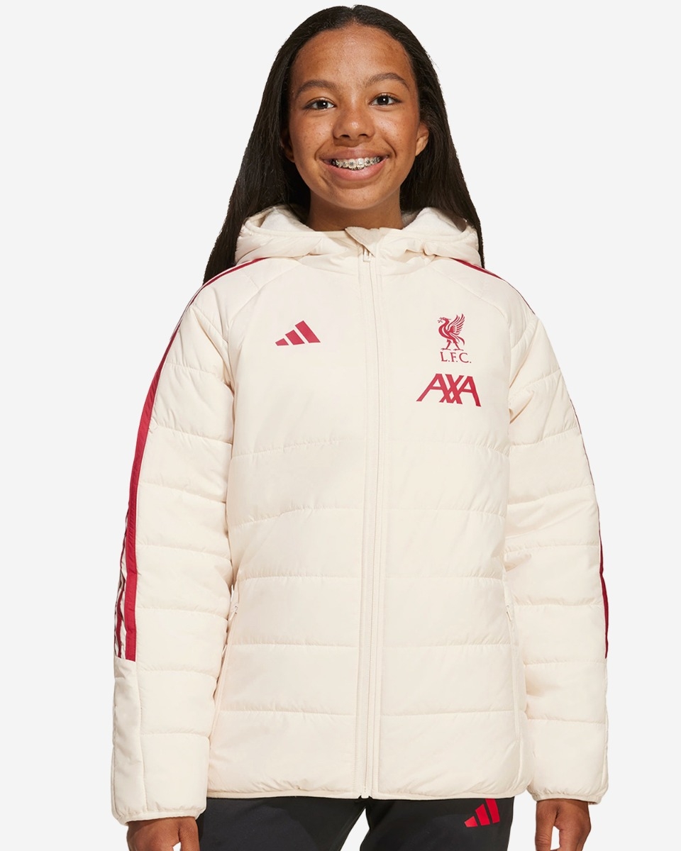 LFC adidas Youth 25/26 Puffa Jacket White