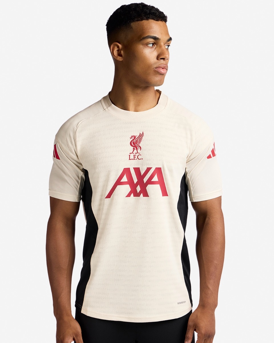 LFC adidas Mens 25/26 Short Sleeve Domestic Top White