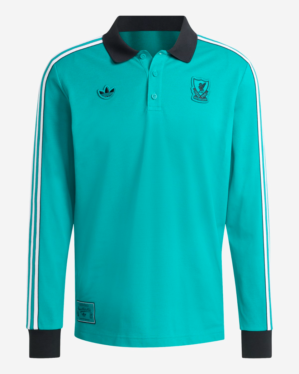 LFC adidas Mens 25/26 Icons Long Sleeve Polo