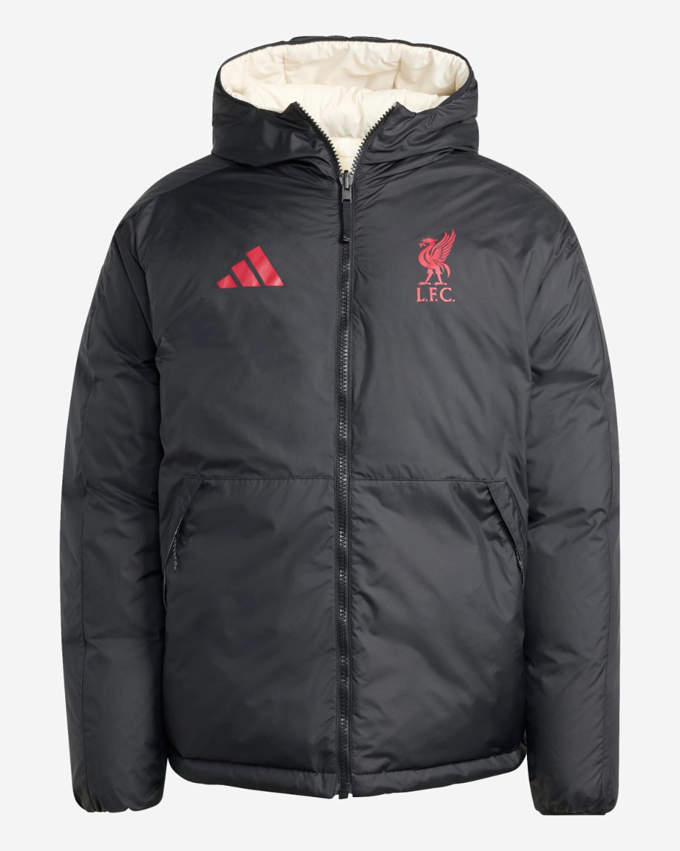 LFC adidas Adults 25/26 Reversible Down Jacket Black