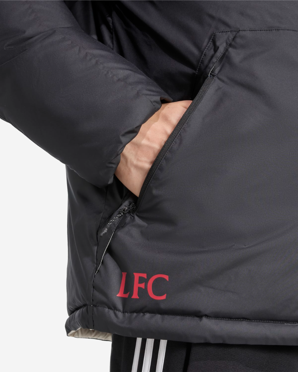 LFC adidas Adults 25/26 Reversible Down Jacket Black