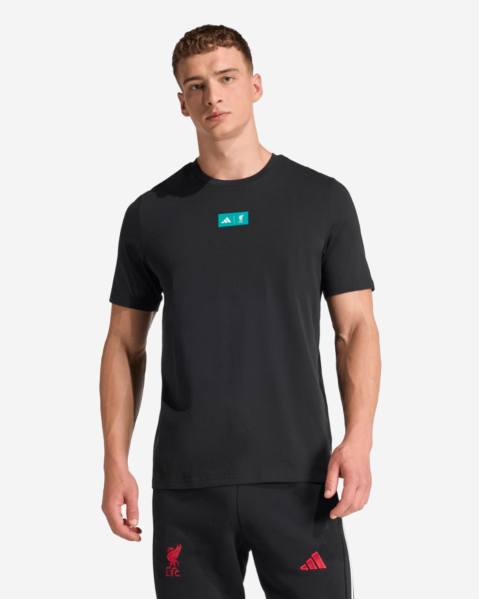 LFC adidas Mens Graphic Tee Black