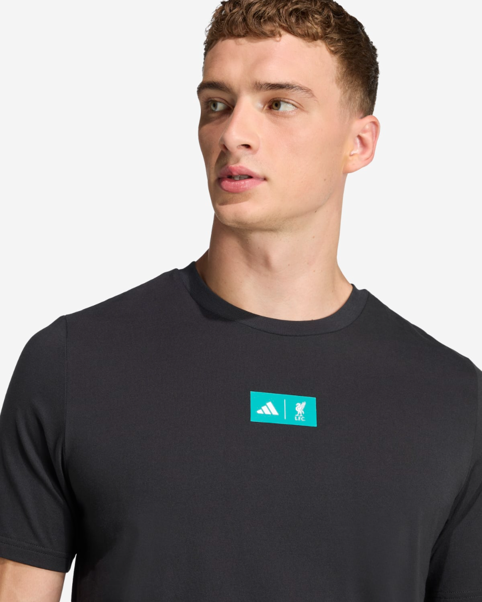 LFC adidas Mens Graphic Tee Black