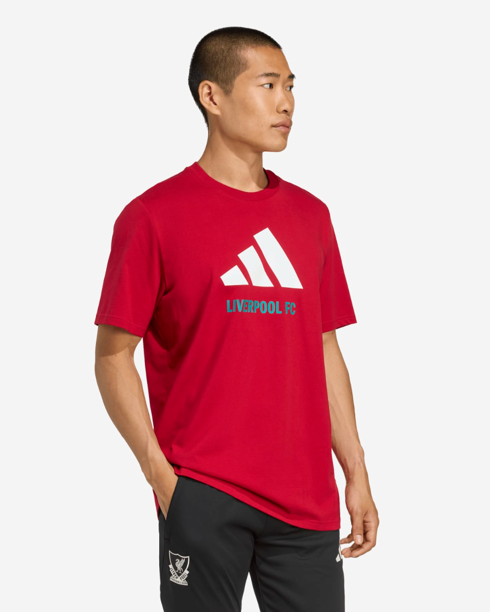 LFC adidas Adults 25/26 Graphic Tee Red