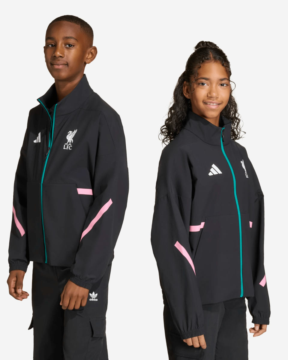 LFC adidas Juniors 25/26 Z.N.E Anthem Jacket Black