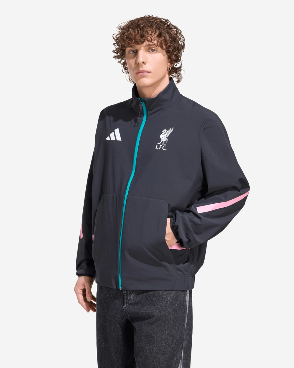 LFC adidas Mens 25/26 Z.N.E Anthem Jacket Black