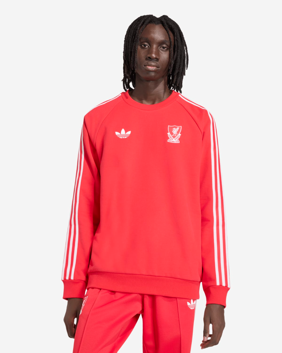 LFC adidas Originals Mens Sweatshirt Red