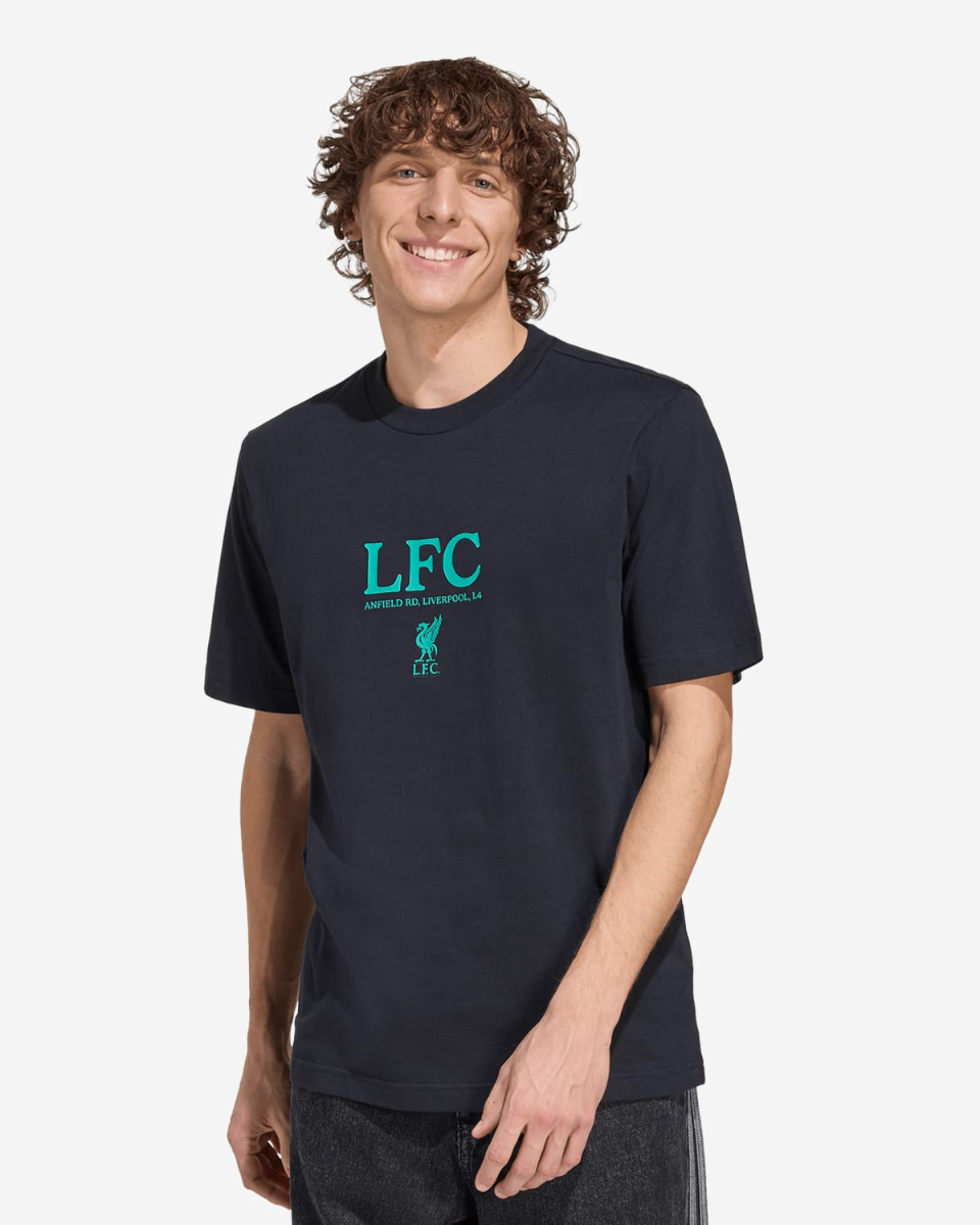 LFC adidas Mens Seasonal Graphic Tee Black