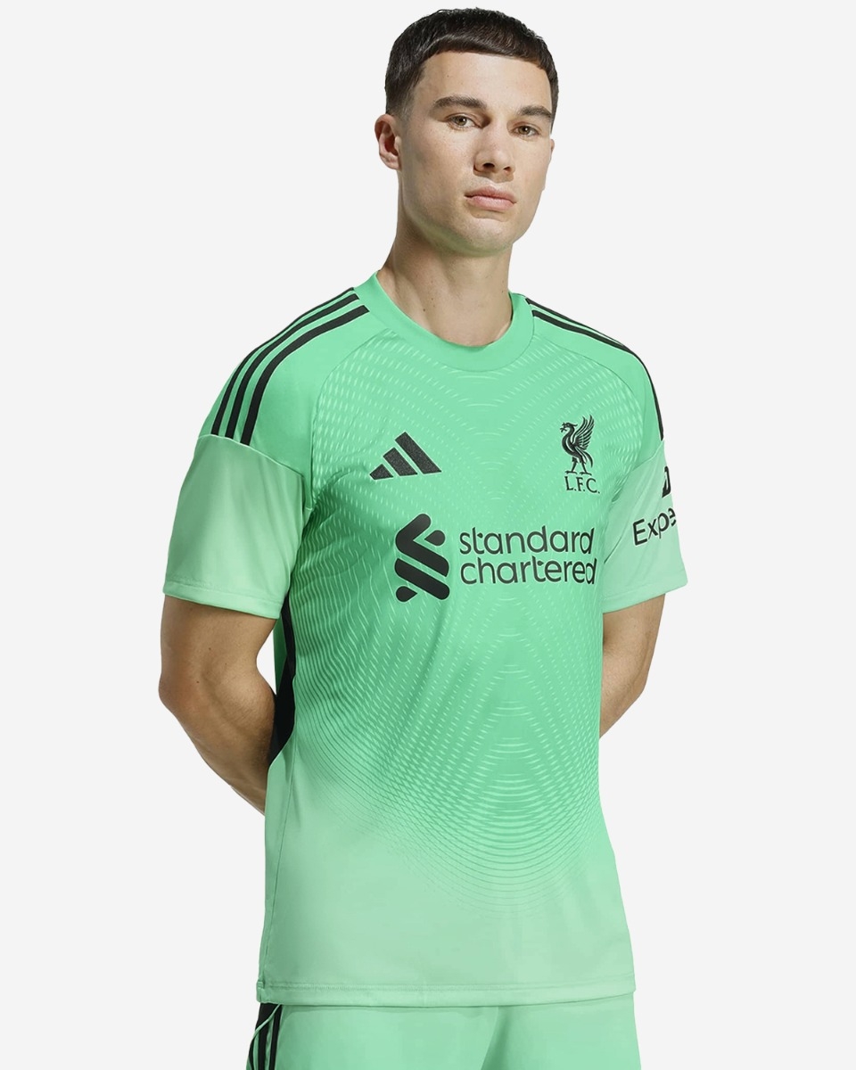 LFC Adidas メンズ 25/26 ホームショートスリーブゴールキーパージャージー