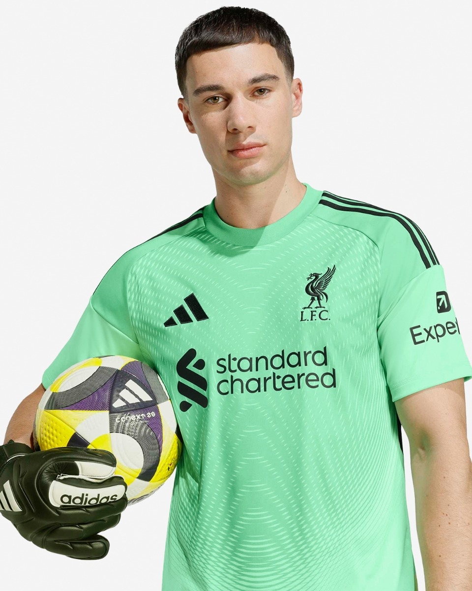 LFC Adidas メンズ 25/26 ホームショートスリーブゴールキーパージャージー